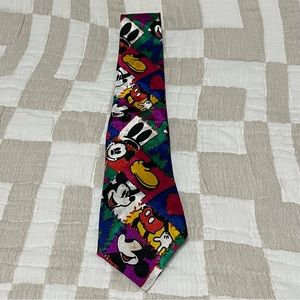 Vtg Mickey & Co. Colorful Mickey Neck Tie